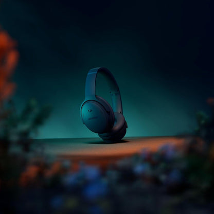 Bose QuietComfort Bluetooth Headphones, Wireless Headphones with Active Over Ear Noise Cancelling and Mic, Deep Bass, Up to 24 Hours of Playtime, Twilight Blue - Limited Edition Color